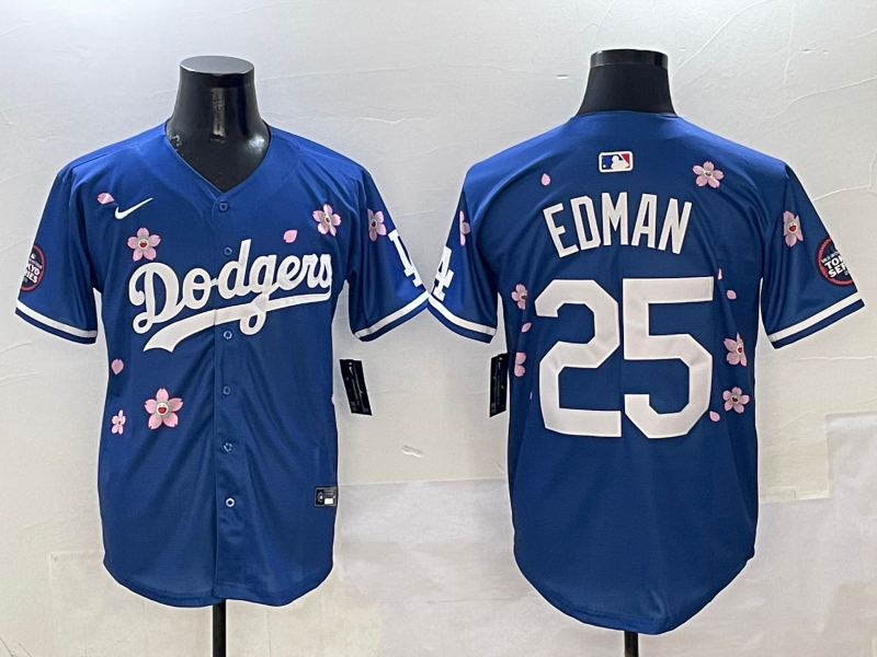 Men's Los Angeles Dodgers Tommy Edman #25 Royal Jersey